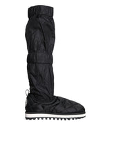 Dolce & Gabbana Black Quilted High Top Boots Sneakers Shoes -   -  Dolce & Gabbana.